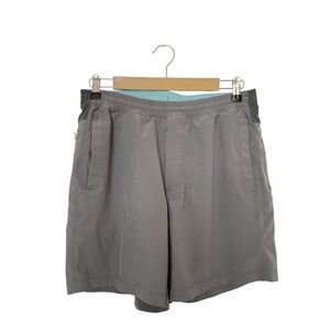 Birddogs Boom For Your Boomstick Lined Running Classic Gray Stretch Shorts Large